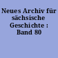 Neues Archiv für sächsische Geschichte : Band 80